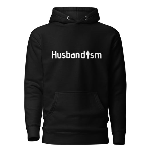 Official HUSBANDISM Hoodie White Logo